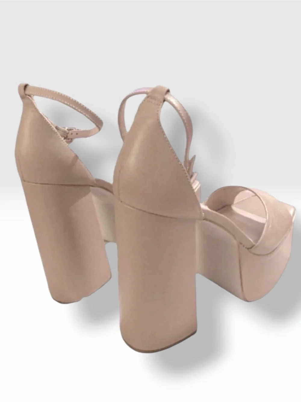 NWT STEVE MADDEN KASSIANI Platform Heels In cream tan Size 10M